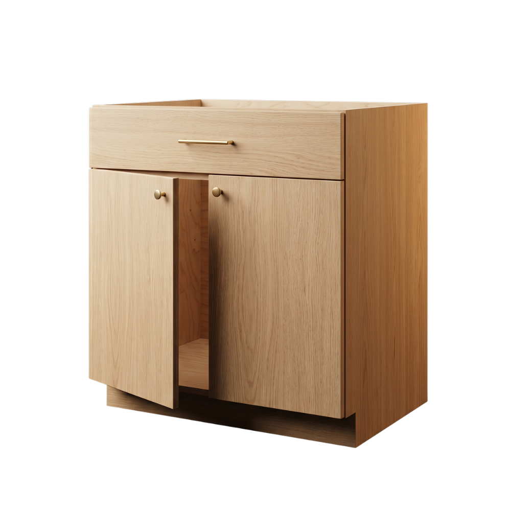 Frameless cabinet construction
